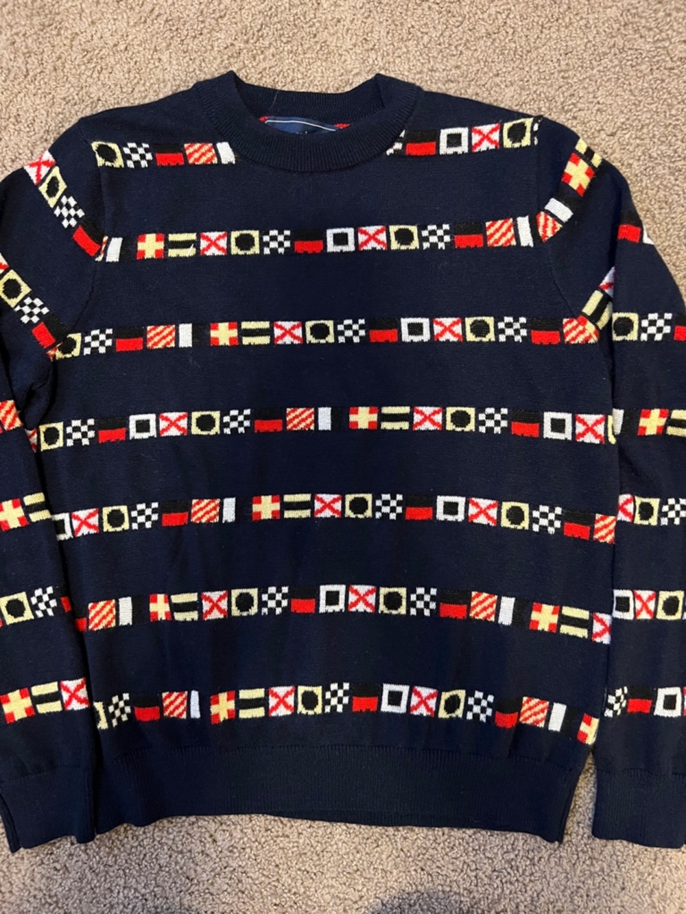 Navy vineyard vines nautical flag sweater